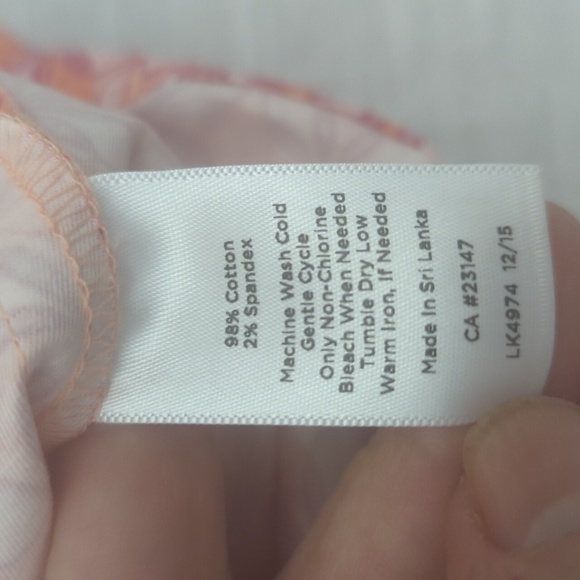 Talbots skirt with pockets, bright pattern, women size 8 - Picture 11 of 11